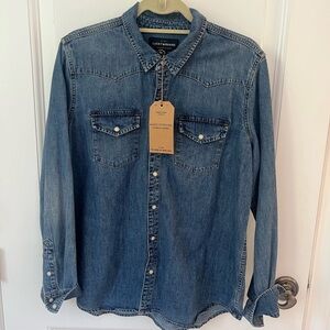 Lucky Brand Denim Shirt 👕 Women XL
